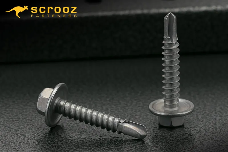 12g x 30mm Hex Metal Tech Screws CL4 CTN 1000