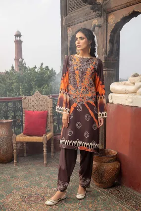 2 Piece Unstitched Khaddar, Print QPK21-03