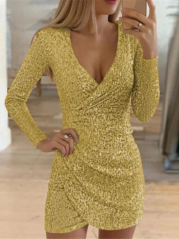 Glam Sequin Mini Dress