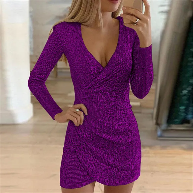 Glam Sequin Mini Dress