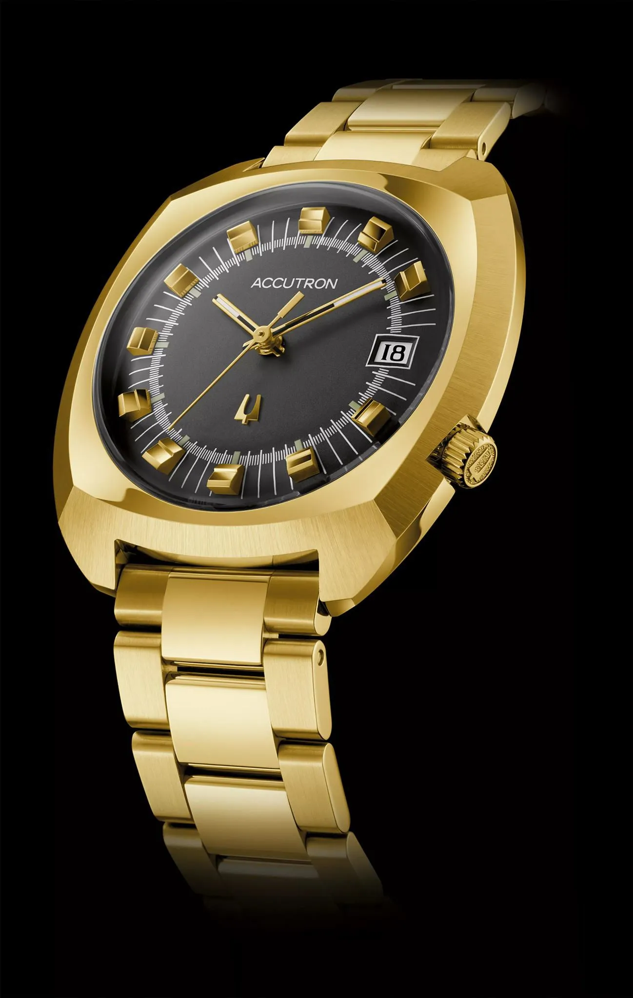 Limited 38.5mm Gold-Tone Accutron Legacy Automatic Watch 261 from 1971