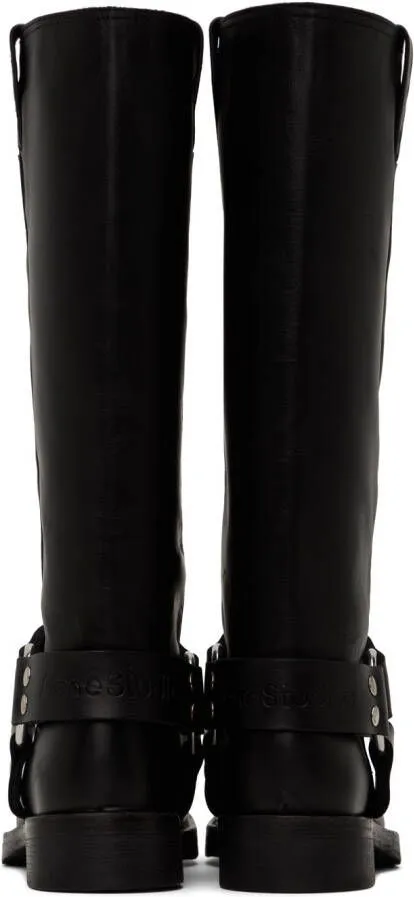 Black Buckle Boots Acne Studios