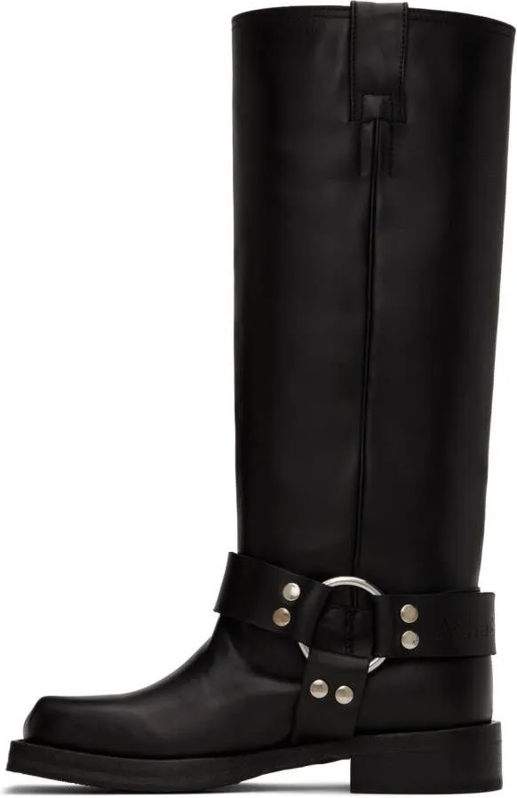 Black Buckle Boots Acne Studios