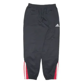 ADIDAS Mens Track Pants Black Tapered M W30 L31