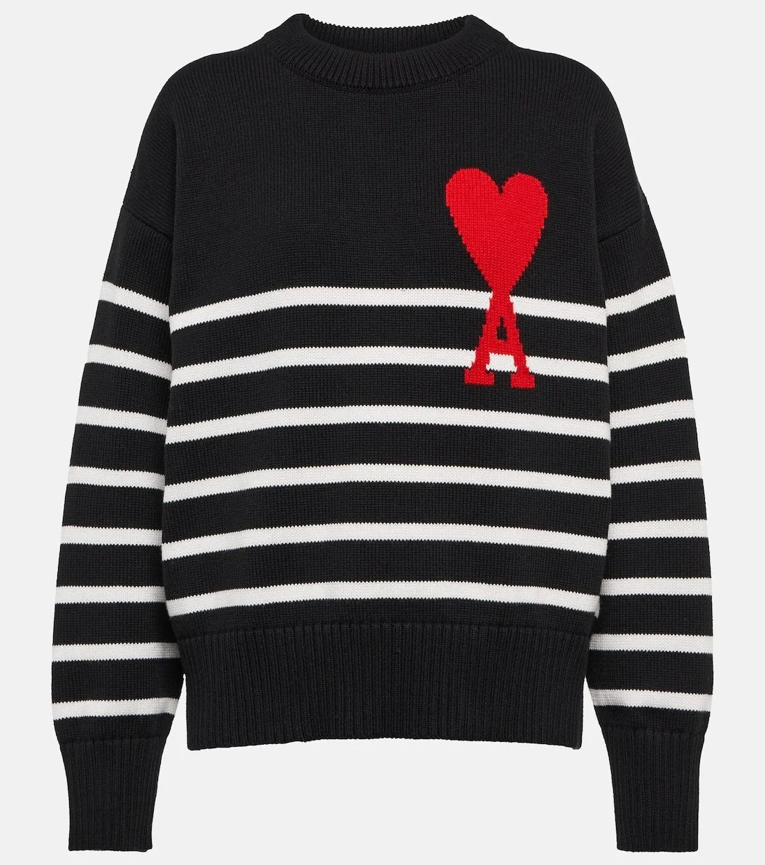 Unisex Wool Long Sleeves with Stripes from AMI PARIS