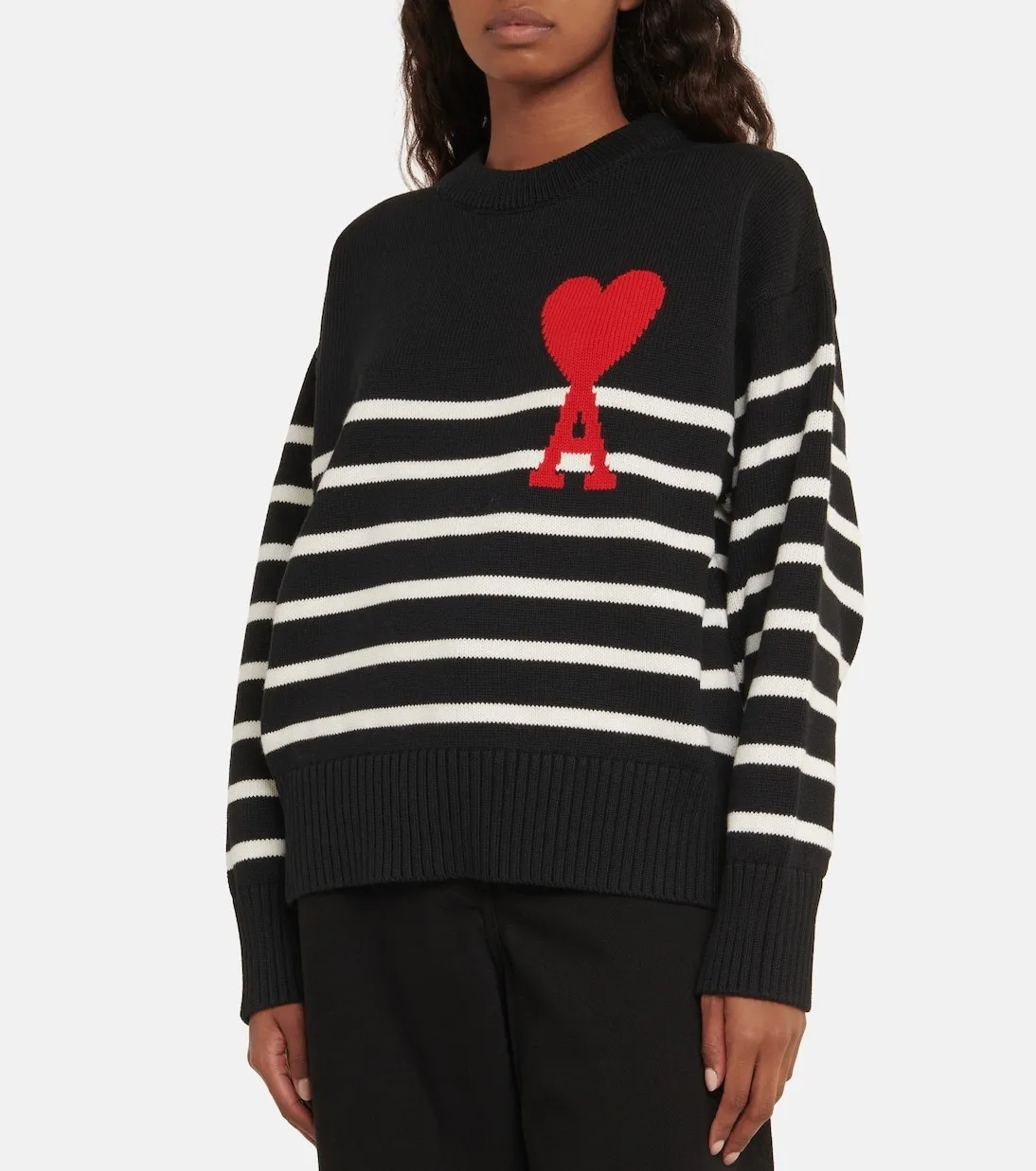 Unisex Wool Long Sleeves with Stripes from AMI PARIS