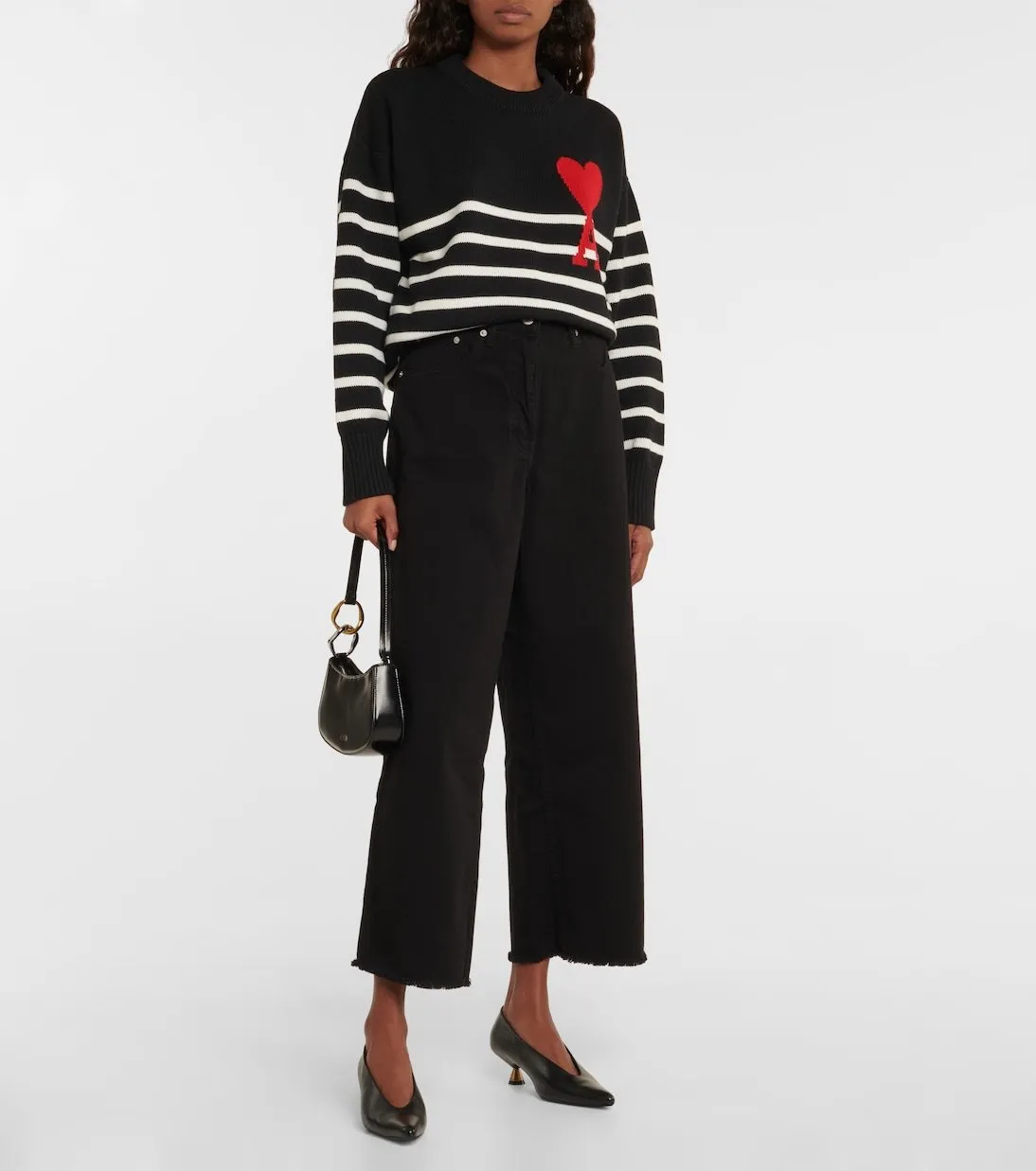 Unisex Wool Long Sleeves with Stripes from AMI PARIS