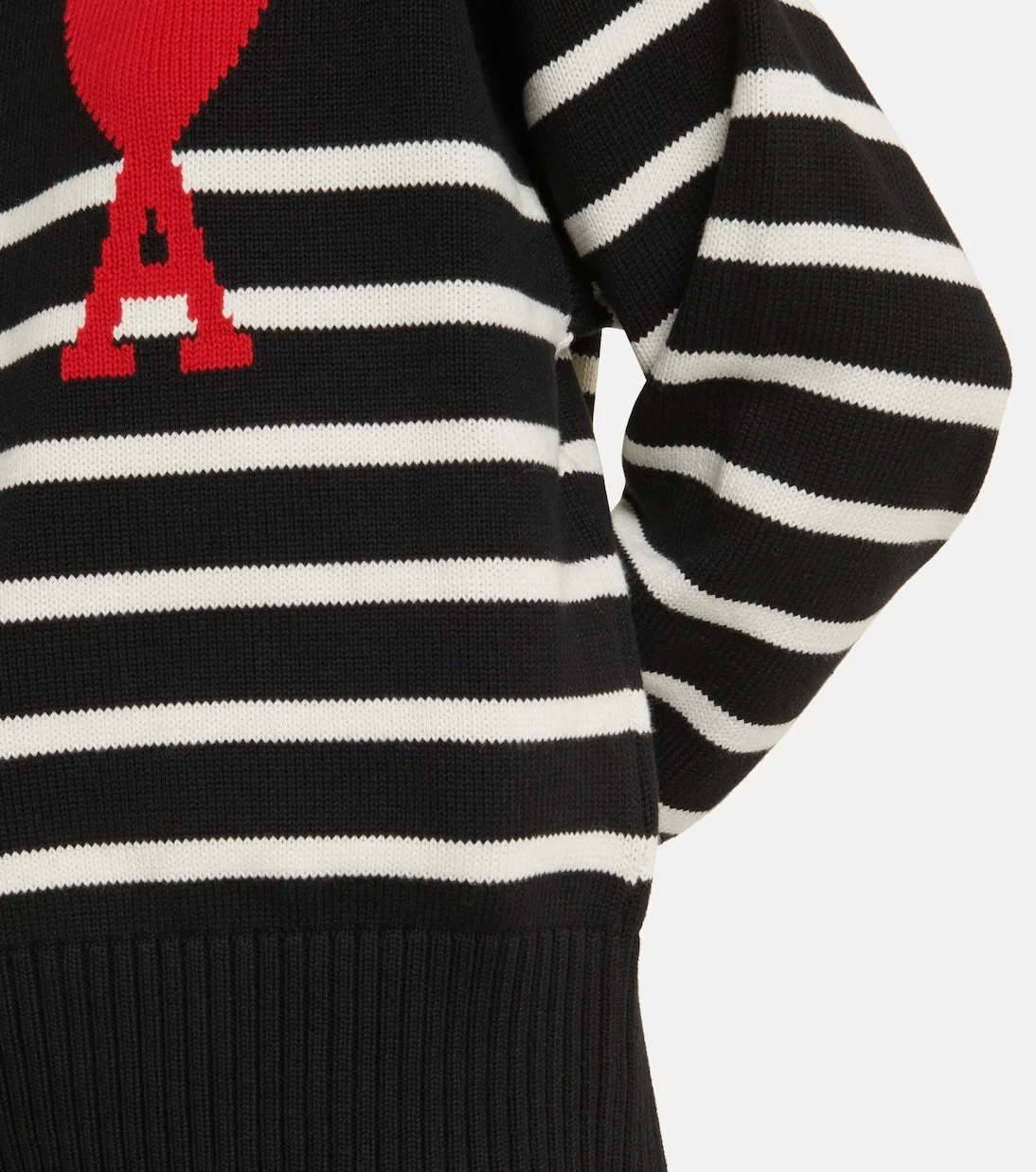 Unisex Wool Long Sleeves with Stripes from AMI PARIS