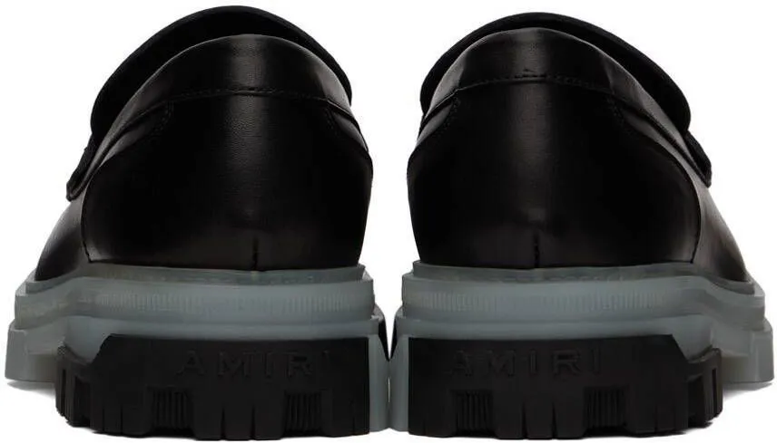 AMIRI Black Military Slip-On Loafers