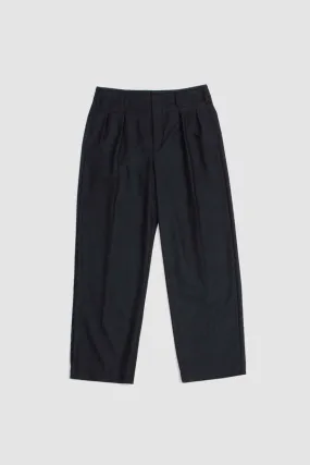 Anthracite Grey Pleated Pants