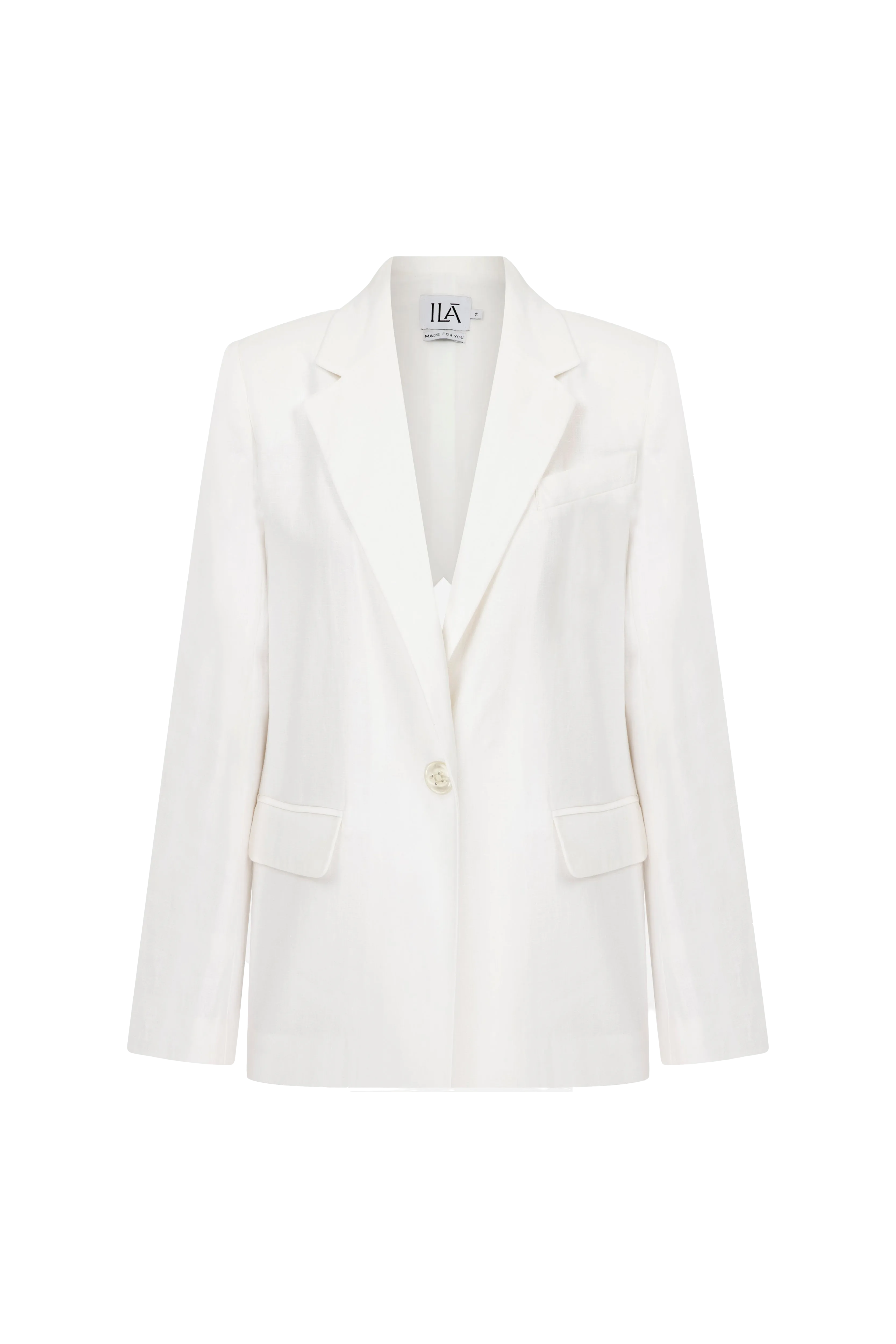 Arti - Linen Blazer With Beading Details