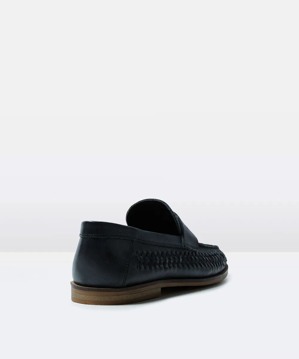 Ceduna Black Slip On Loafers