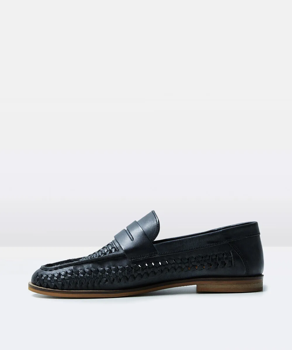 Ceduna Black Slip On Loafers