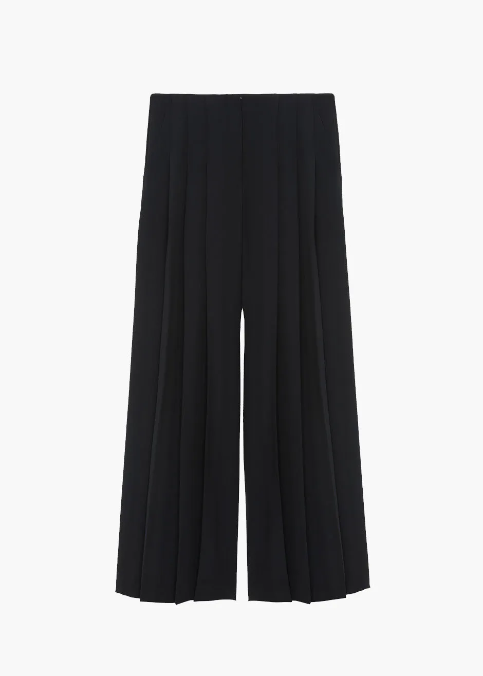 Black Dillon Pleated Pants