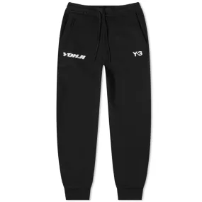 Black Graphic Cuffed Pants by Y-3