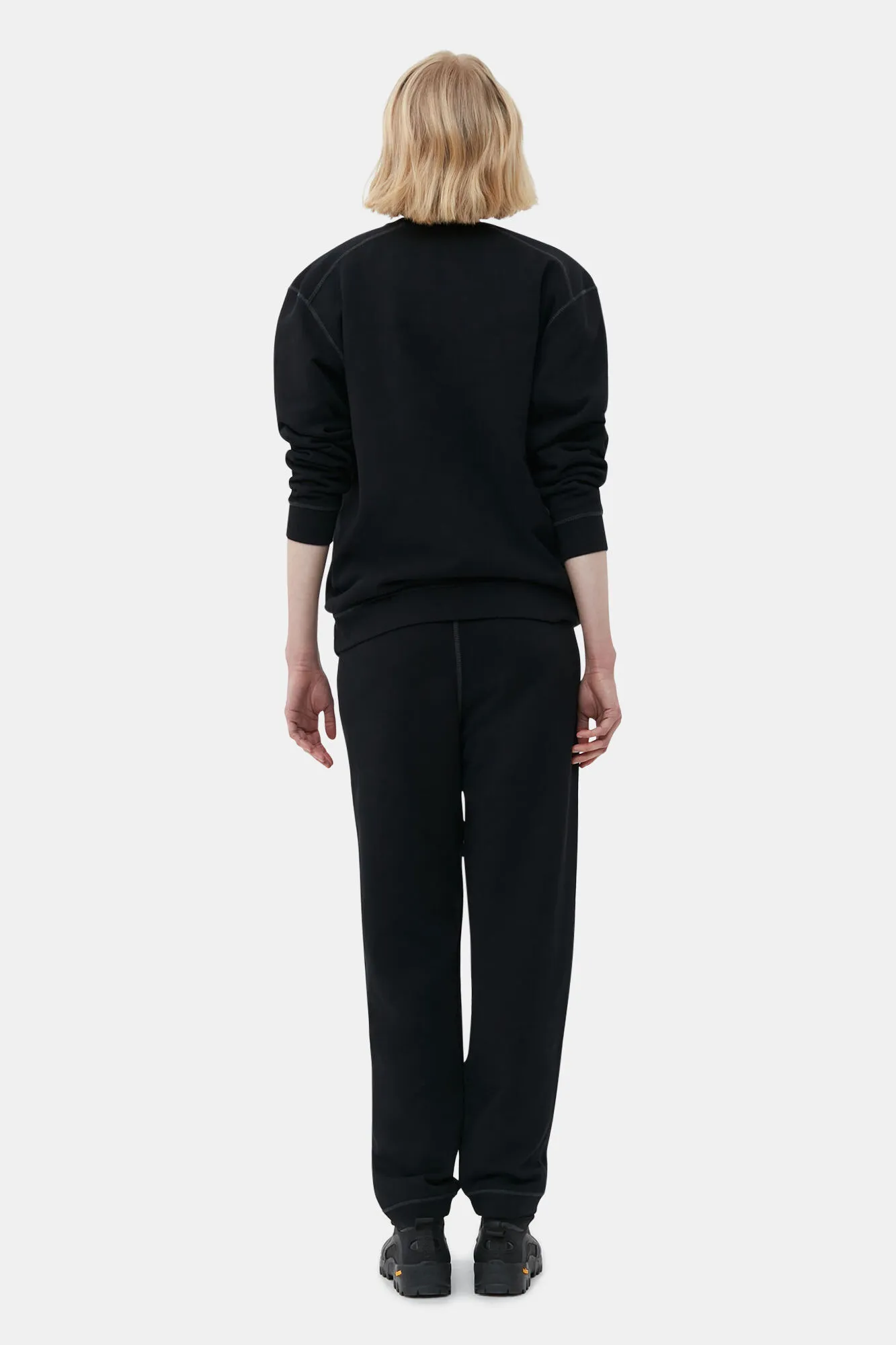 BLACK ISOLI CUFFED PANTS