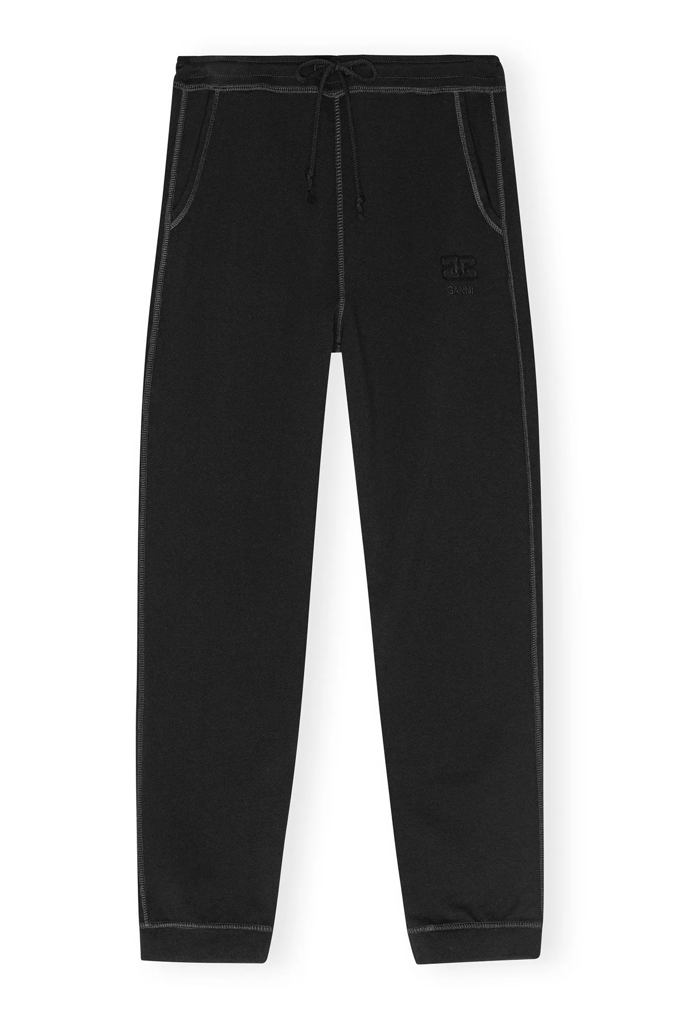 BLACK ISOLI CUFFED PANTS