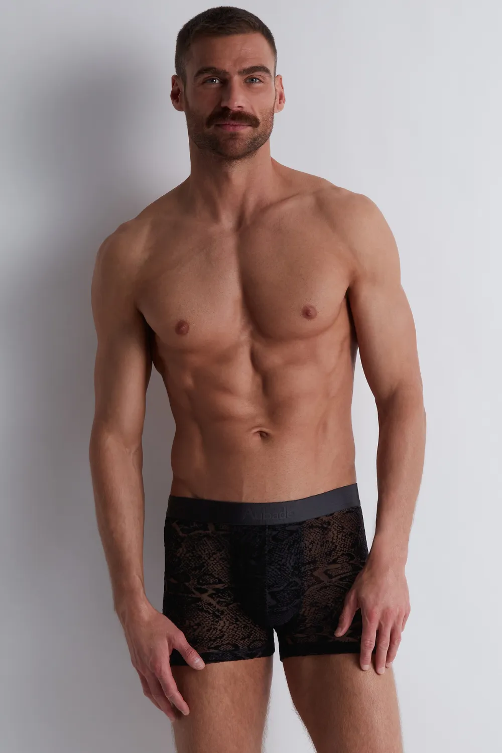 Black Python Boxer for Men