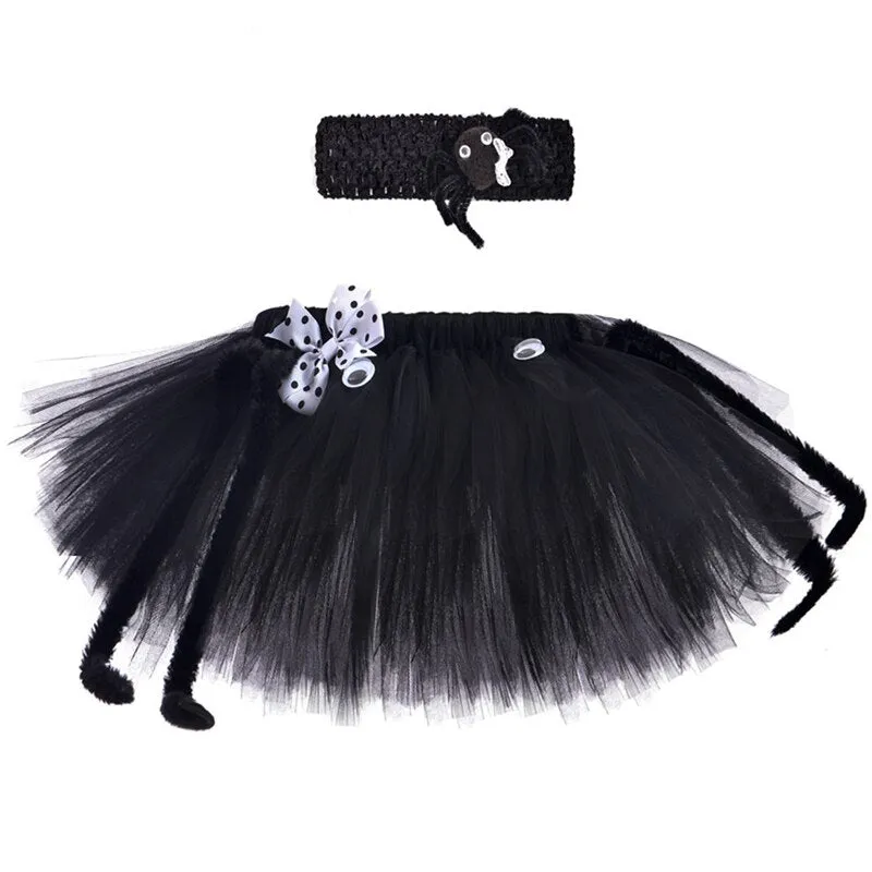 Spider Tutu Skirt Outfit for Girls - Halloween Costume