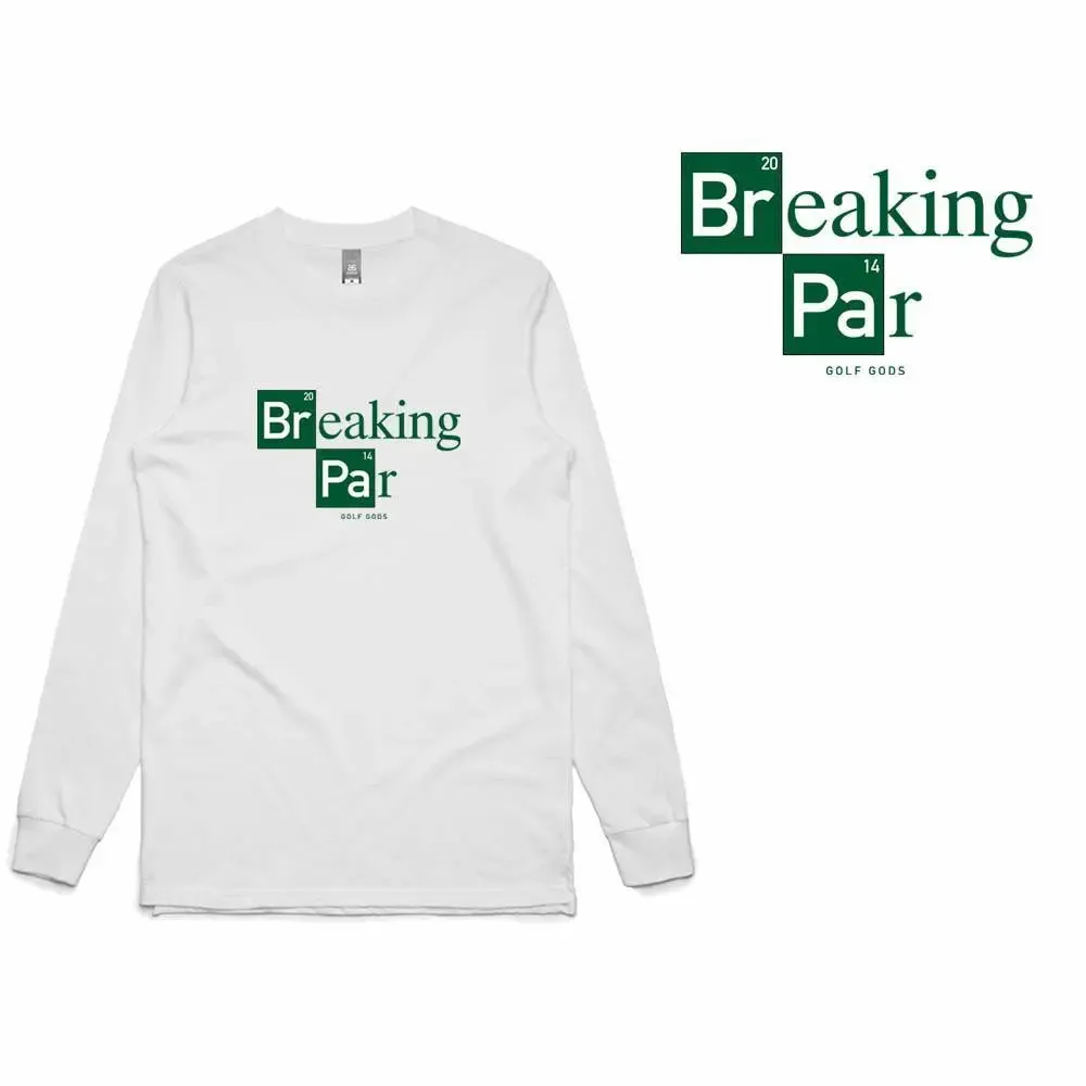 Long Sleeve Tee for Golfers with Breaking Par Design