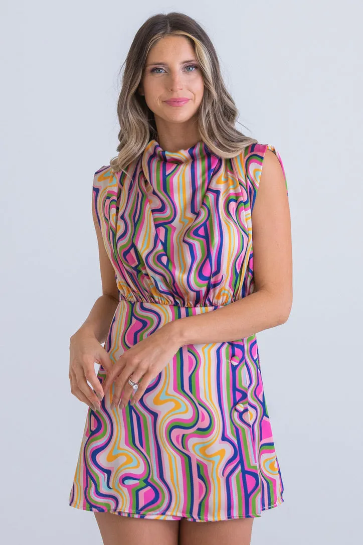 Bright Geometric Romper