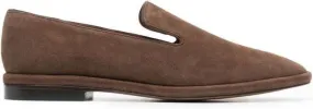 Brown slip-on loafers by Clergerie Olympia