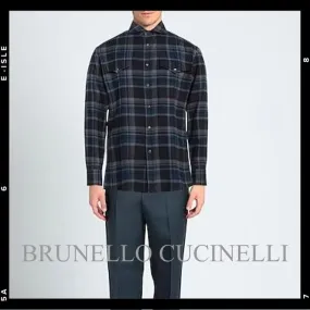 BRUNELLO CUCINELLI | Glen Patterns Cotton Shirts