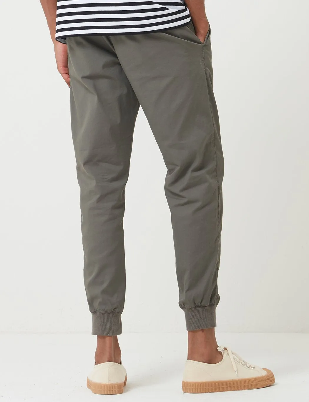 Moor Green Cuffed Jogger Pants by Carhartt-WIP