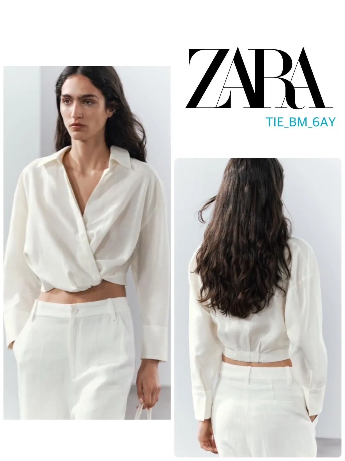 Linen Long Sleeves with Casual Elegance by ZARA