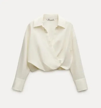 Linen Long Sleeves with Casual Elegance by ZARA