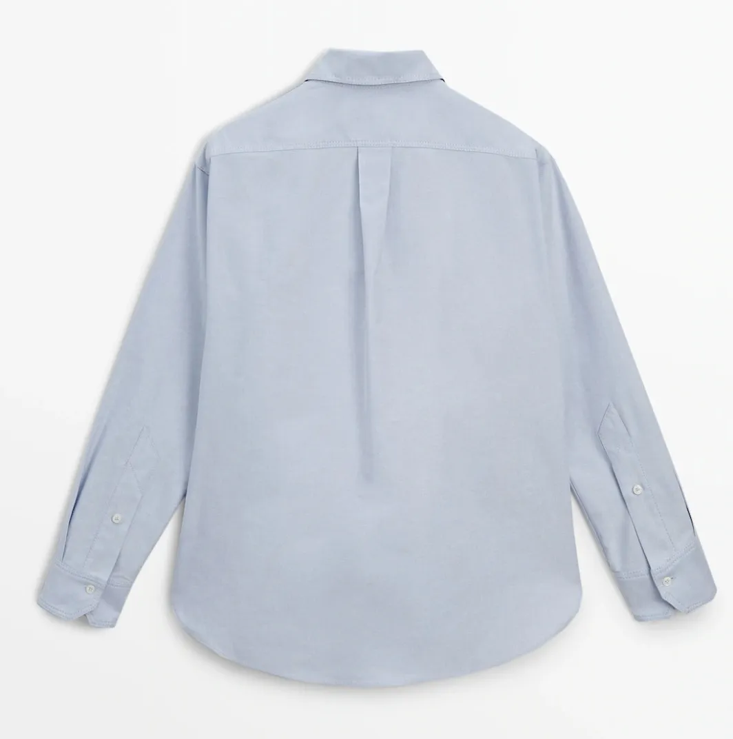 Long Sleeves Casual Plain Cotton Elegant