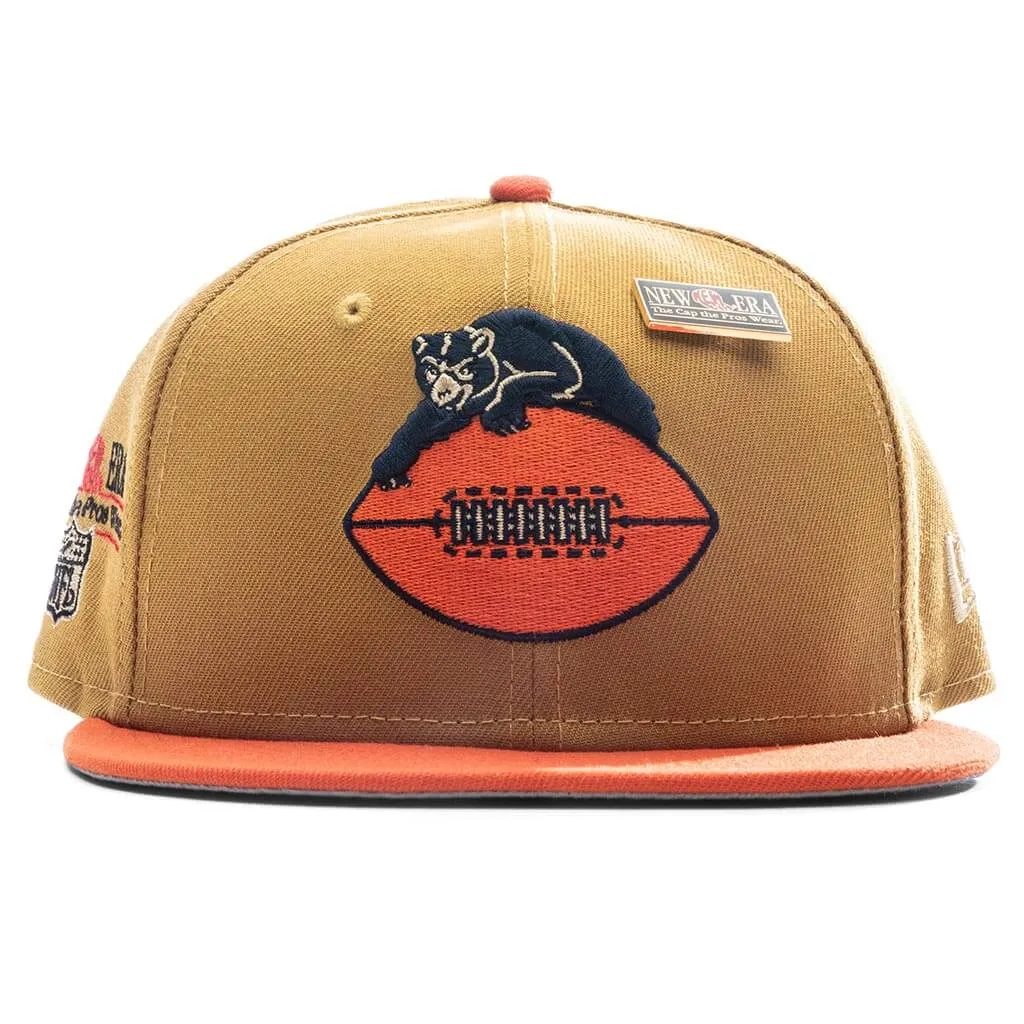 Chicago Bears Brushed Bronze Fitted Cap