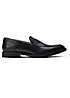 Classic Black Slip-On Loafers by Base London