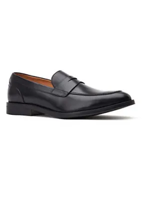 Classic Black Slip-On Loafers by Base London