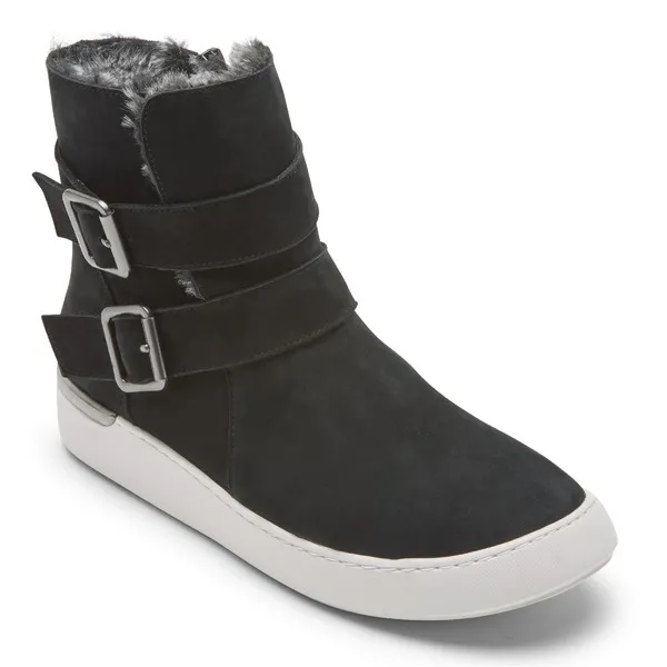 Cobb Hill Elysse Black Buckle Boots for Women