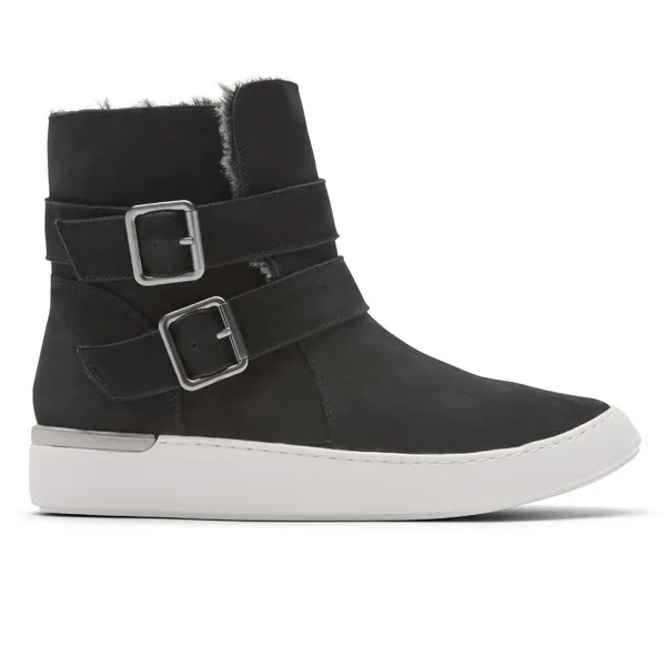 Cobb Hill Elysse Black Buckle Boots for Women