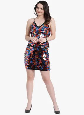 Multicolor Sequin Skirt