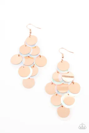 Copper Sequin Seeker Earrings