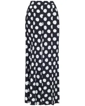 Wide Leg Trouser with Polka Dots