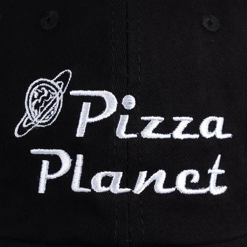 Cotton Pizza Planet Embroidery Snapback Baseball Cap Hat for Women