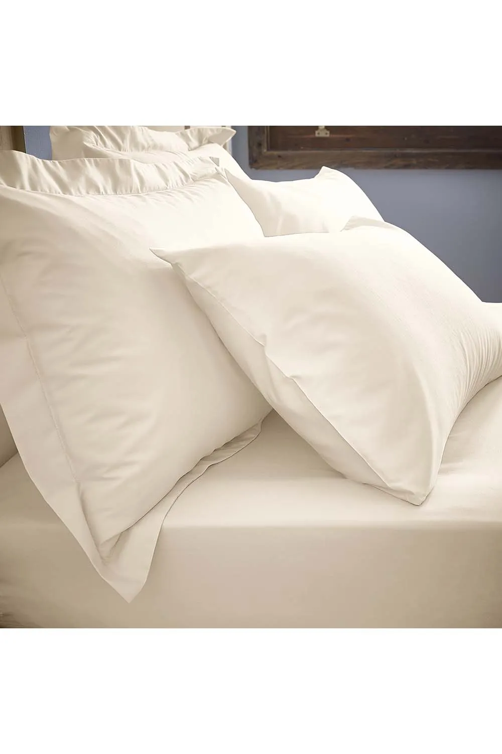 Cream 200 Thread Count Deep Fitted Sheet