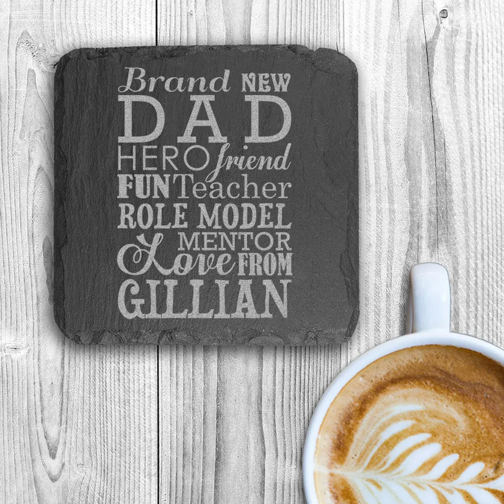 New Dad Definition Slate Keepsake