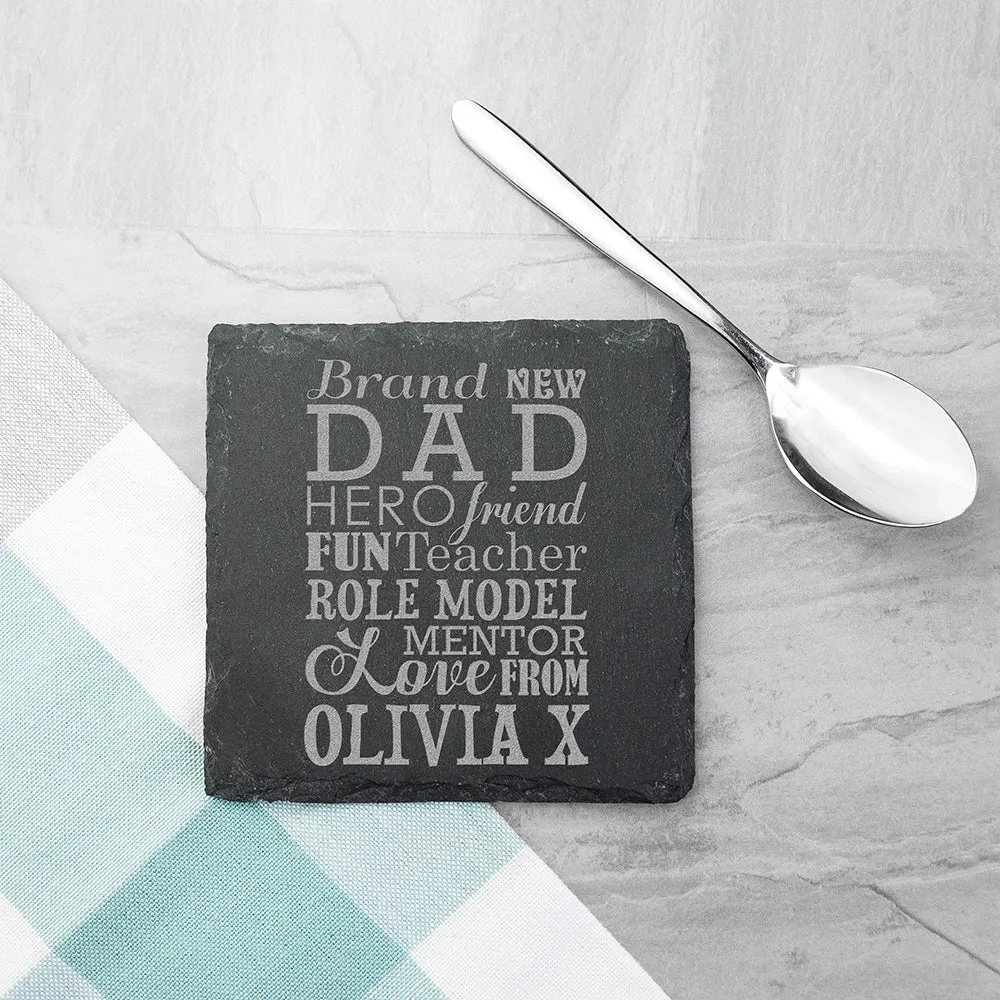 New Dad Definition Slate Keepsake