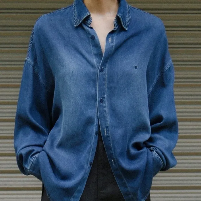 Unisex Denim Street Style Shirt