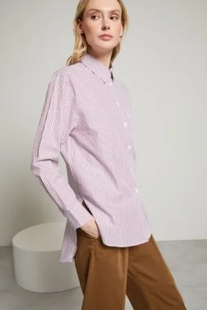 Long Sleeves Cotton Shirt with Stripes