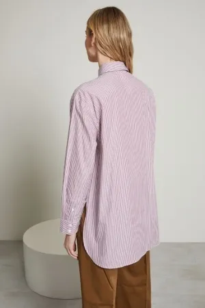 Long Sleeves Cotton Shirt with Stripes