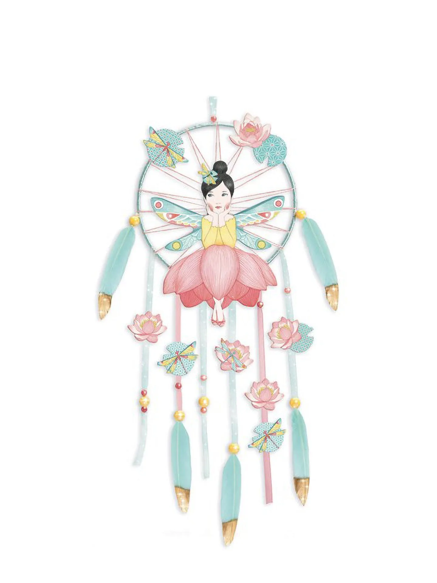 DIY set dreamcatcher Arle Cat or Lotus Fairy