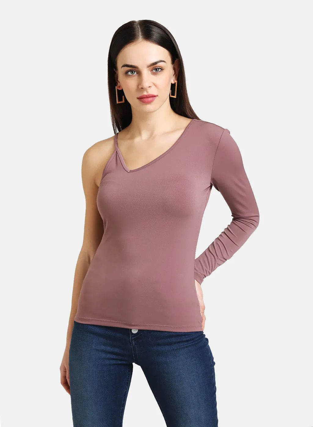 One Shoulder Fitted Top