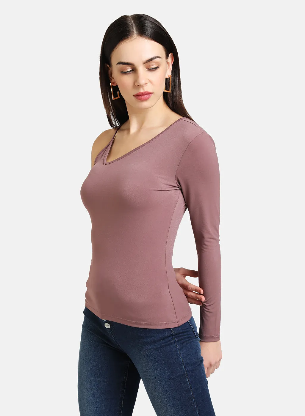 One Shoulder Fitted Top