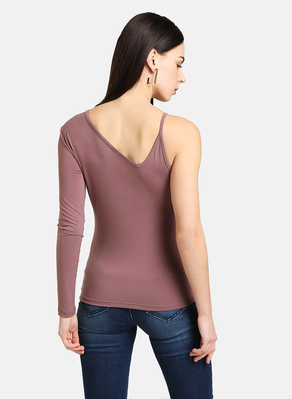 One Shoulder Fitted Top